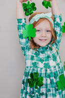 SALE Lucky One 3/4 Sleeve Pocket Twirl Dress