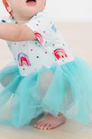 SALE Rainbow Grooves Tutu Bodysuit