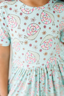 SALE Spring Snails S/S Pocket Twirl Dress