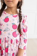 SALE Star Student 3/4 Sleeve Pocket Twirl Dress