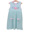 Sea Life Pocket Dress | Girls Ocean Dress | Boutique Summer Dress