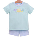 Sea Life Short Set | Baby Boy Ocean Outfit | Boutique Summer Short Set