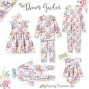 Dream Blossom Soft Bamboo Baby Girl Floral Zipper Romper
