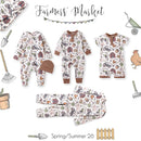 Farmer's Market Baby Stroller Blanket - Soft Bamboo