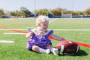 Girls Purple Tiger Smocked Bubble – LSU-Inspired Baby Girl Game Day Bubble | The Prissy Pelican Boutique Bossier City, LA