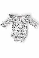 Scattered Dot L/S Flutter Bodysuit
