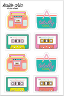 Totally 80's Vinyl Stickers