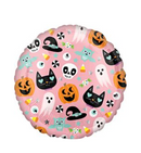 17" Halloween Icons Balloon – Cute Cats, Skulls, Ghosts & Witch Hats for Spooky Party Decorations