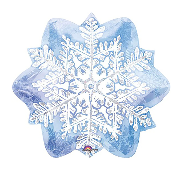 18" Snowflake Foil Balloon - Perfect for Frozen or Winter Wonderland Party