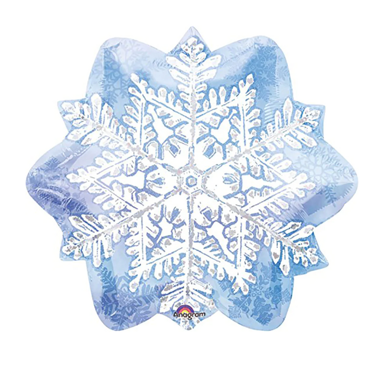 18" Snowflake Foil Balloon - Perfect for Frozen or Winter Wonderland Party