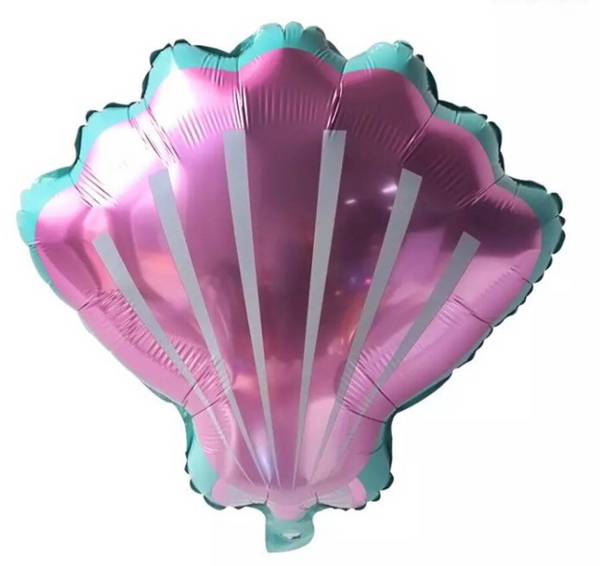 16" Pink Seashell Mylar Balloon - Perfect for Mermaid & Ocean Themes
