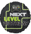 17" Level Up Round Birthday Balloon - Perfect for Gaming Celebrations!
