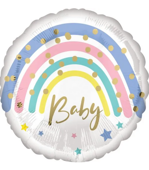 17" Baby Pastel Rainbow Balloon
