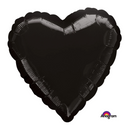 17" Black Heart Balloon