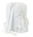 Apple of My Isla Light Blue Stripe Wipeable Large Backpack | Kids School Backpack | Bossier City, LA