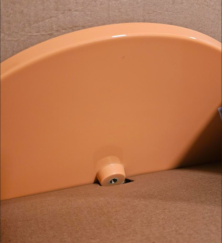 Orange Melamine Pedestal Cake Stand