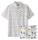 Boys Mardi Gras Performance Dri-Fit Polo | Louisiana Carnival Print