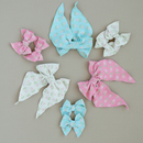 2PK BABY BLOOM CLIPS: bubblegum knit tulip