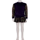 Mardi Gras Sequin Velvet Skort