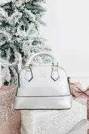 SALE Silver Metallic Girl's Crossbody Purse