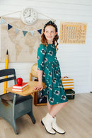 Southlake Carroll Dragons 3/4 Sleeve Pocket Twirl Dress