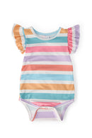 Spring Stripes S/S Flutter Bodysuit