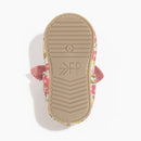 Spring Bouquet Knotted Bow Baby Shoe