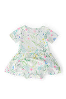 SALE Spring Dandelion Floral S/S Twirl Bodysuit