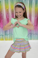 Spring Waves Tennis Skort