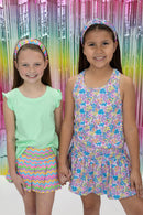 Spring Waves Tennis Skort