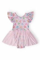 Springtime Bows S/S Twirl Leotard