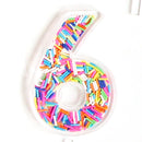 Sprinkle Number Acrylic cake toppers