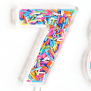 Sprinkle Number Acrylic cake toppers