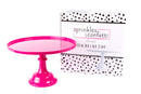 Bright Hot Pink Melamine Pedestal Cake Stand