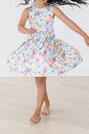 SALE Sunshine Blooms Tank Twirl Dress