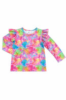 Swirly Whirly L/S Ruffle Tee