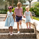 Match Point Polo in Rhode Island Red & Narragansett Navy Stripe