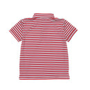 Match Point Polo in Rhode Island Red & Narragansett Navy Stripe