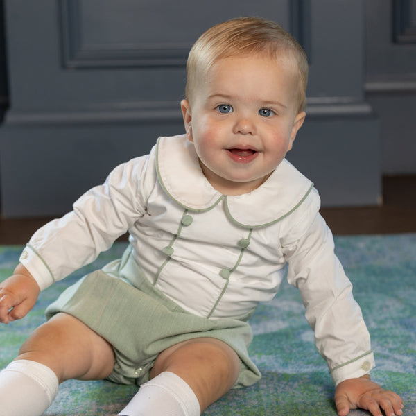 Long Sleeve Barrett Bubble in Hanover Herringbone