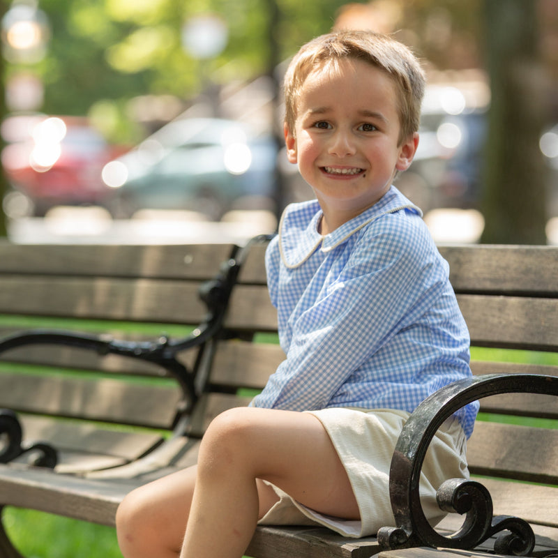 Robert Shorts in King's Way Khaki Corduroy