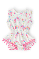 Unicorn Magic Pom Pom Romper