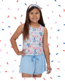 Liberty Flowers Top Knot Headband