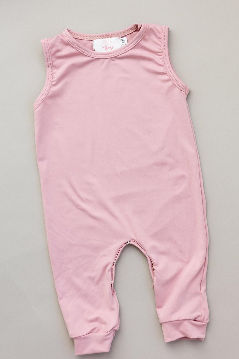 Vintage Pink Tank One-Piece Jogger