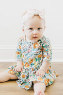 Vintage Vibes 3/4 Sleeve Twirl Bodysuit