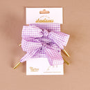 Gingham Step It Up Shoelaces – Purple | Boutique Sneaker Laces