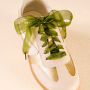 Sheer Green Step It Up Shoelaces | Boutique Sneaker Laces