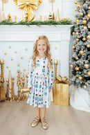 Waltz of the Snowflakes L/S Pocket Twirl Dress