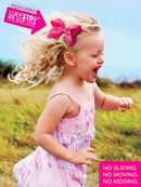 "LIL SIS" Grosgrain Hair Bow with Moonstitch Edge and Embroidery