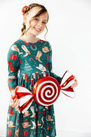 Western Wonderland L/S Pocket Twirl Dress
