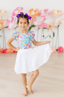 White Twirl Skort